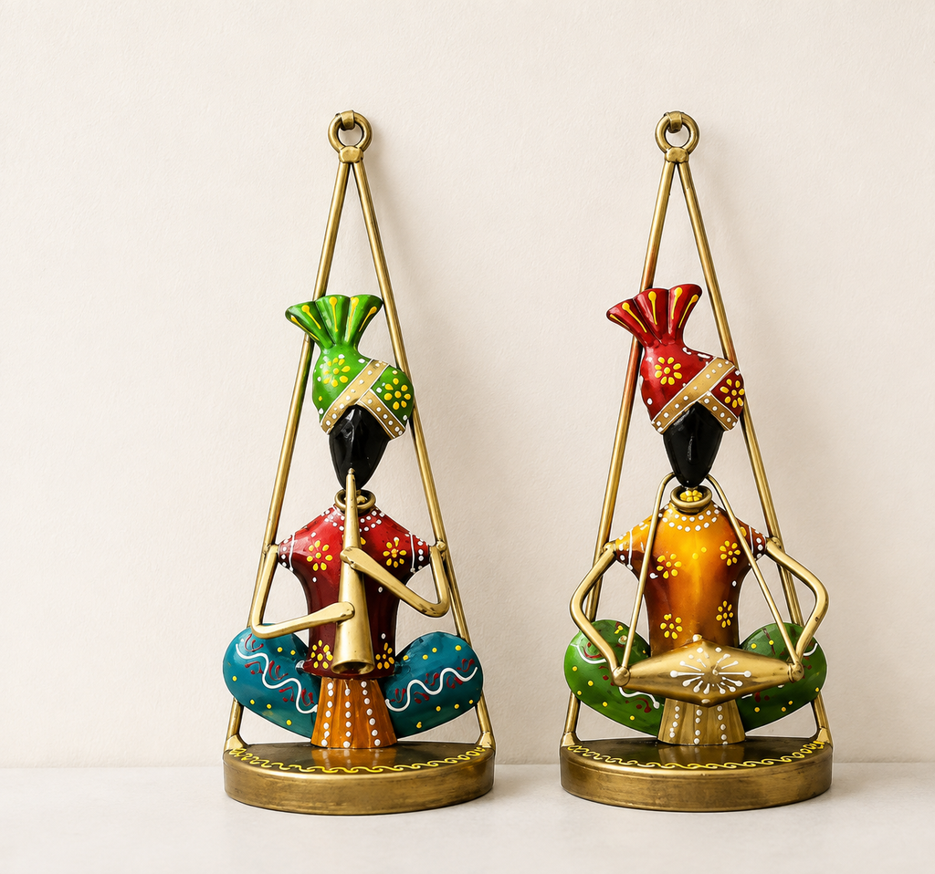 Folk Musician Artistic Wall Sculpture