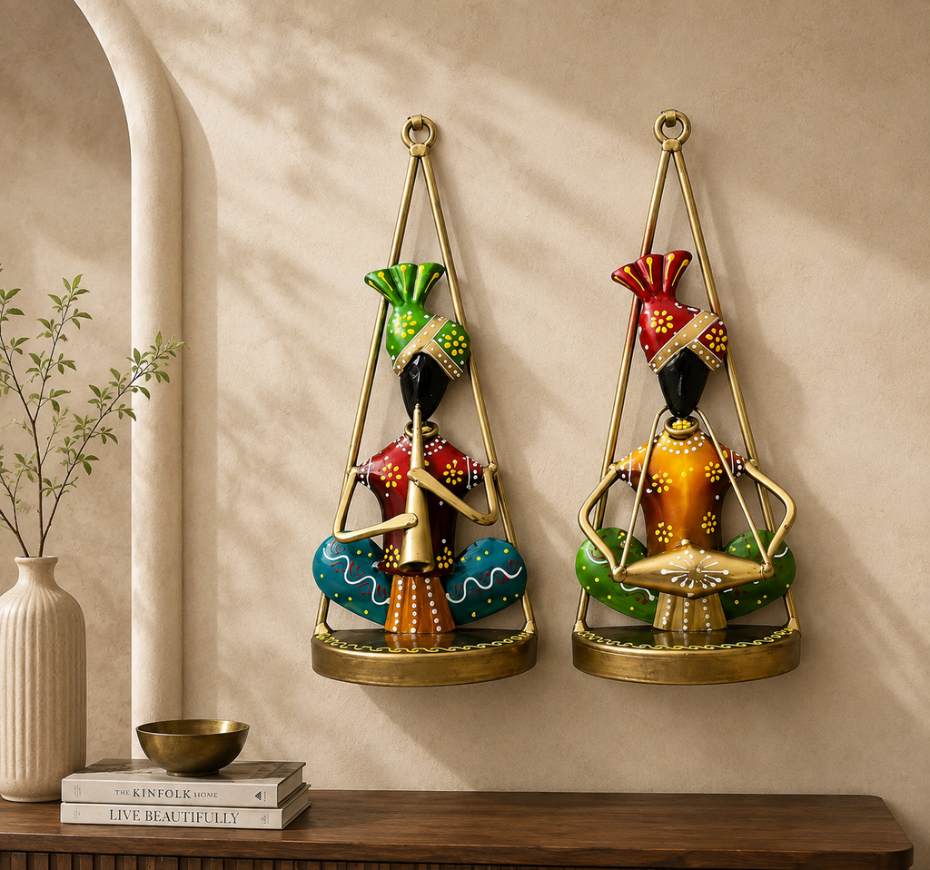 Folk Musician Artistic Wall Sculpture