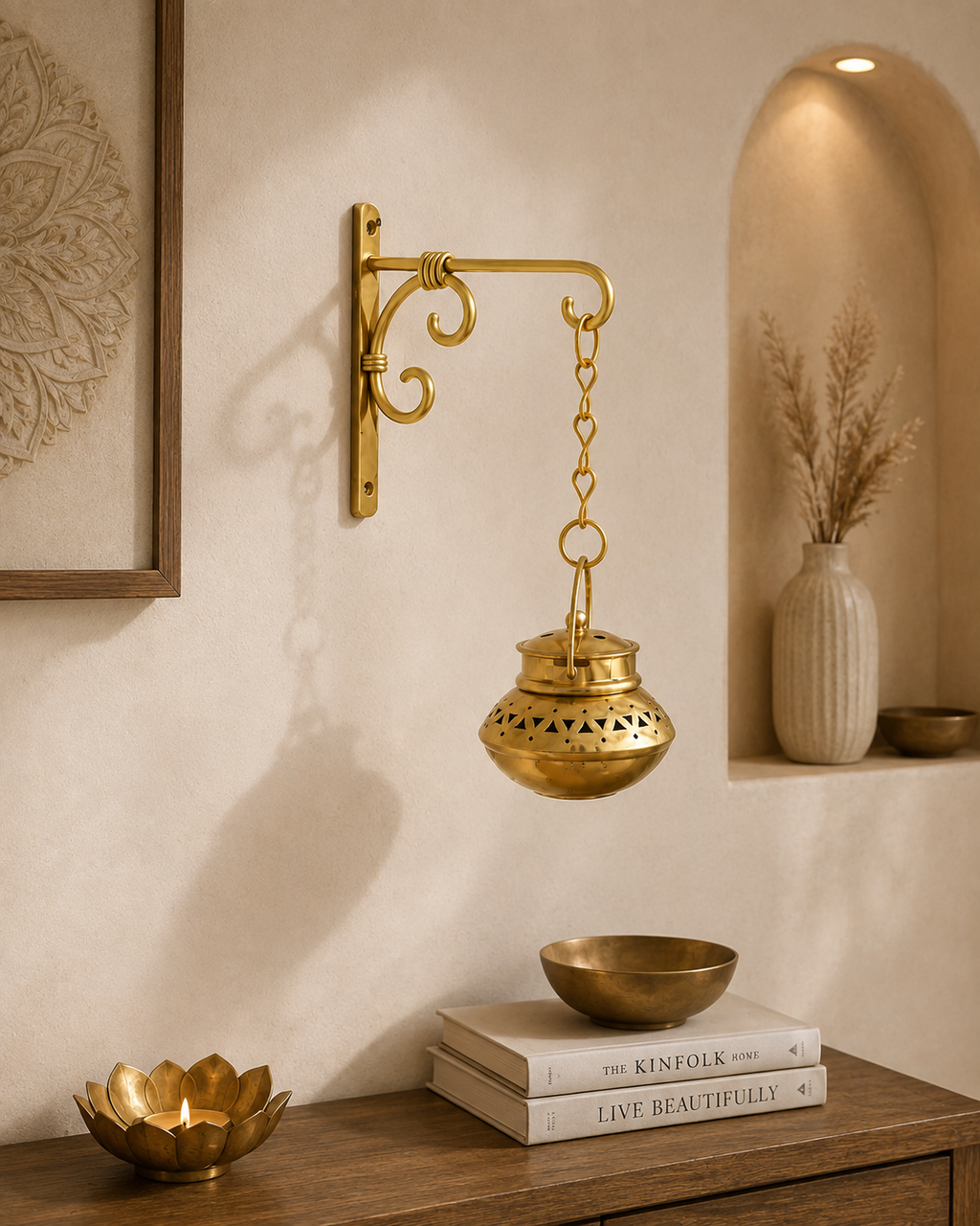 Sacred Glow Dhoop Holder +chain