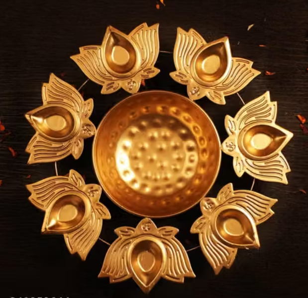 Metal Kamal Lotus diya urli Material