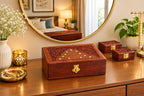 Wooden Jewellery Box for Women Hand Carved with Intricate Carvings Items