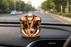 Golden Ganpati Idol | Perfect for Car Dashboard | Ideal for Home Temple & Office Decor | Bring Luck, Happiness & Positive Vibes