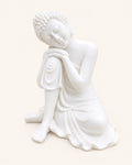 Thinking Buddha White For Home Decor